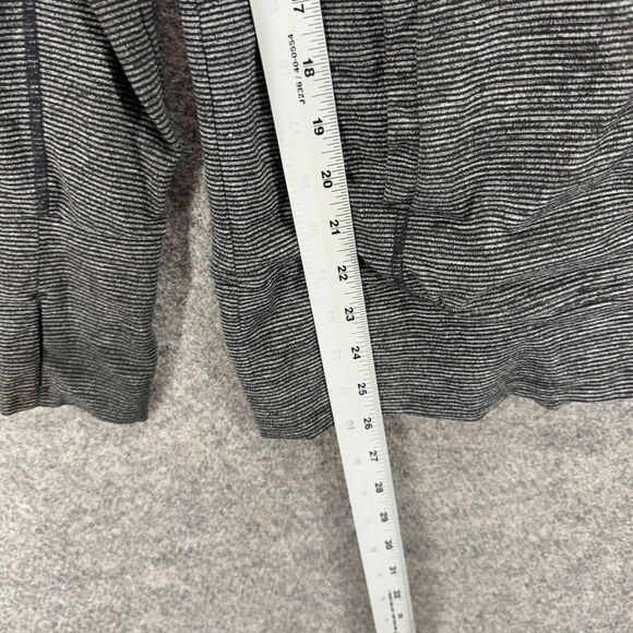 Old Navy Activewear Track Jacket Women XS Gray Striped Full Zip Long Sleeve - Picture 6 of 7